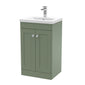 Classique 500mm Floor Standing 2 Door Unit & Basin 1 - Satin Green