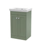 Classique 500mm Floor Standing 2 Door Unit & Basin 0TH - Satin Green