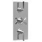 Aztec Triple Thermostatic Shower Valve With Diverter - Chrome