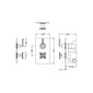 Aztec Twin Thermostatic Shower Valve - Chrome