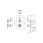 Aztec Twin Thermostatic Shower Valve - Matt Black