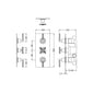 Aztec Triple Thermostatic Shower Valve - Brushed Brass