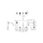 Aztec 4 Tap Hole Bath Mixer - Chrome - welovecouk