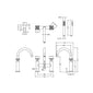Aztec Bath Shower Mixer - Chrome - welovecouk