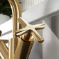 Aztec Mono Basin Mixer - Brushed Brass