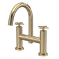 Aztec Bath Filler - Brushed Brass - welovecouk