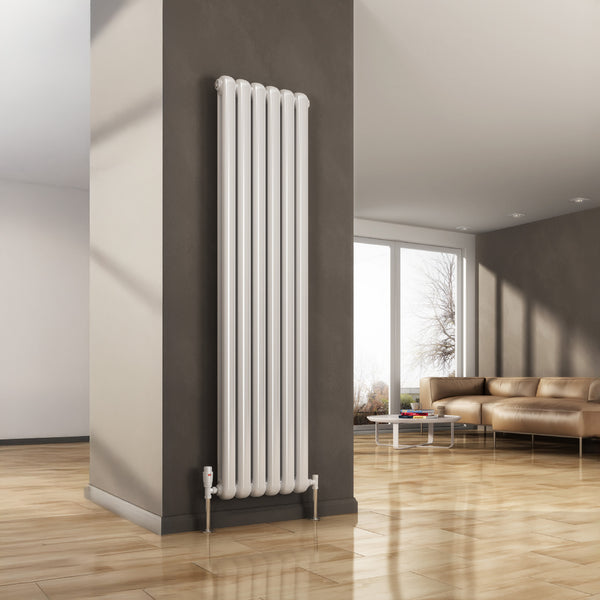 Reina Coneva Vertical Steel Radiator 1500 x 370 - White | welovecouk