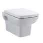 Arlo Mid-Height Concealed Cistern Frames Wall Hung Pan with Soft Closed Seat - Round Plate