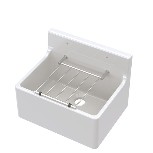  Nuie Fireclay Cleaner Sink 515x382x393 - White