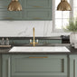 Nuie Fireclay Counter Top Sink 1.5 Bowl 1010x525 - White - welovecouk