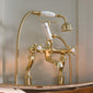 BC Designs Victrion Brushed Gold Wall Mounted Crosshead Bath Shower Mixer