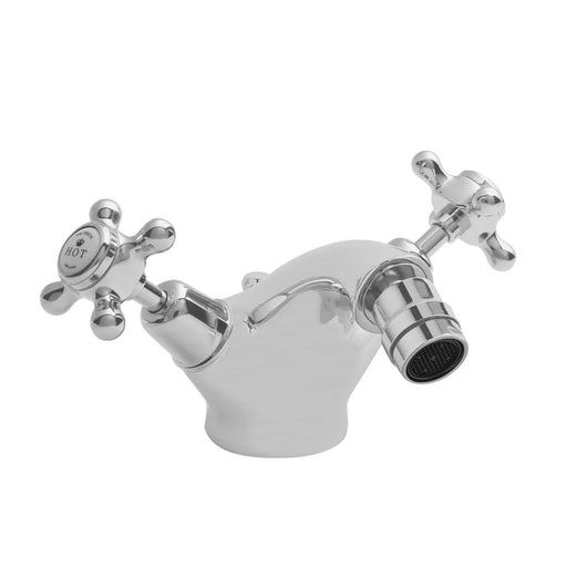  BC Designs Victrion Brushed Chrome Crosshead Mono Bidet Mixer