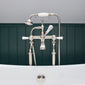 BC Designs Victrion Deck Mounted Lever Bath Shower Mixer - Brushed Nickel