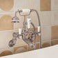BC Designs Victrion Wall Mounted Lever Bath Shower Mixer -  Brushed Nickel