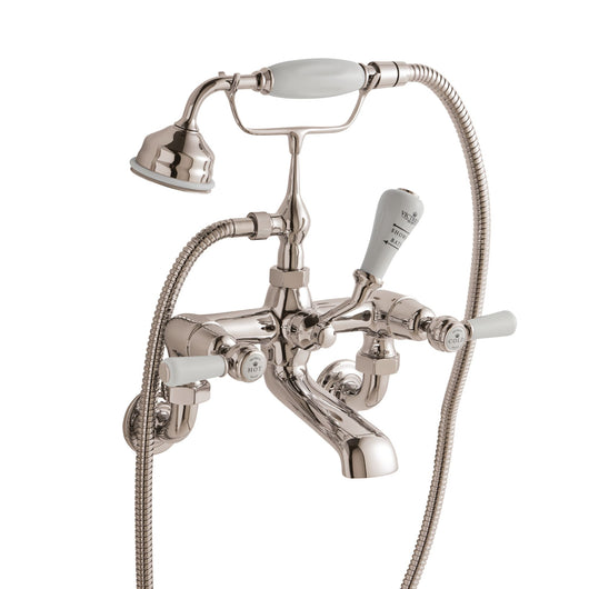  BC Designs Victrion Wall Mounted Lever Bath Shower Mixer - Nickel