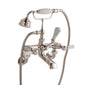 BC Designs Victrion Wall Mounted Lever Bath Shower Mixer - Nickel