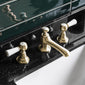 BC Designs Victrion Lever 3 Tap Hole Basin Mixer - Brushed Gold