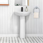 Nuie Arley 550mm Basin & Pedestal - 1 Tap Hole - welovecouk