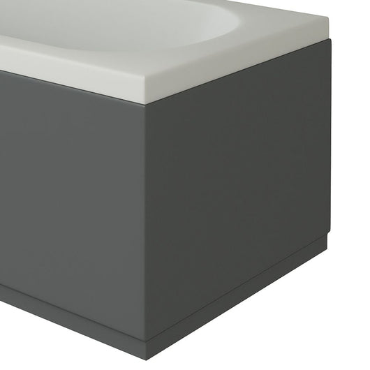  SDG Waterproof End Bath Panel Anthracite Grey Gloss - 750mm - welovecouk