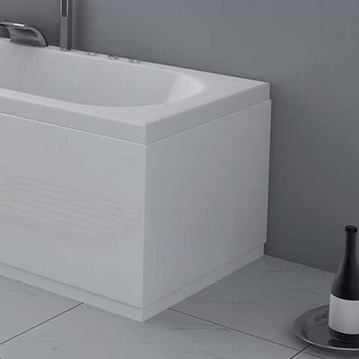  SDG Waterproof End Bath Panel Gloss White - 800mm - welovecouk