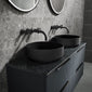 Hudson Reed Revolution Wall Mounted Basin Mixer - Matt Black