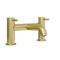 Hadley L Shape Shower Bathroom Suite - Brushed Brass - 1500