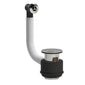 Stone Basin Waste With Brass Overflow - Chrome - welovecouk
