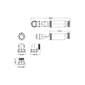 Nuie Waste Trap For Furniture Basins - White - welovecouk
