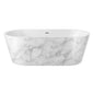 Elementa Freestanding Bath 1695 x 795mm - White Marble