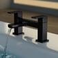 Nuie Windon Deck Mounted Bath Filler - Matt Black