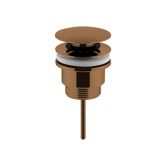  Nuie Universal Push Button Basin Waste Slotted & Un-Slotted - Brushed Bronze