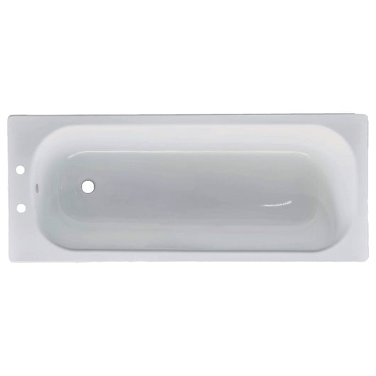  Elementa 1500mm Steel Bath - 2 tap holes
