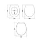 Bayswater Fitzroy Traditional Toilet Seat - Pointing White