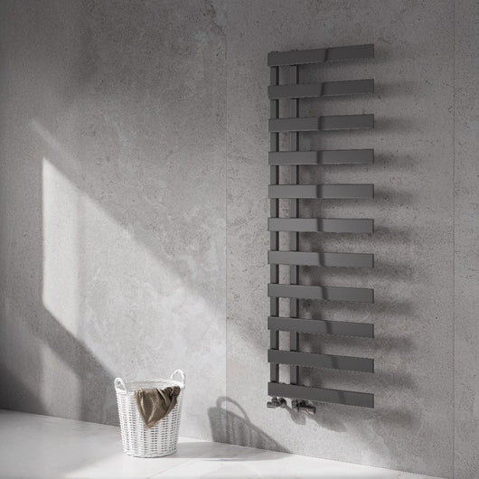  Reina Florina Designer Heated Towel Rail - 1525 x 500mm - Anthracite - welovecouk