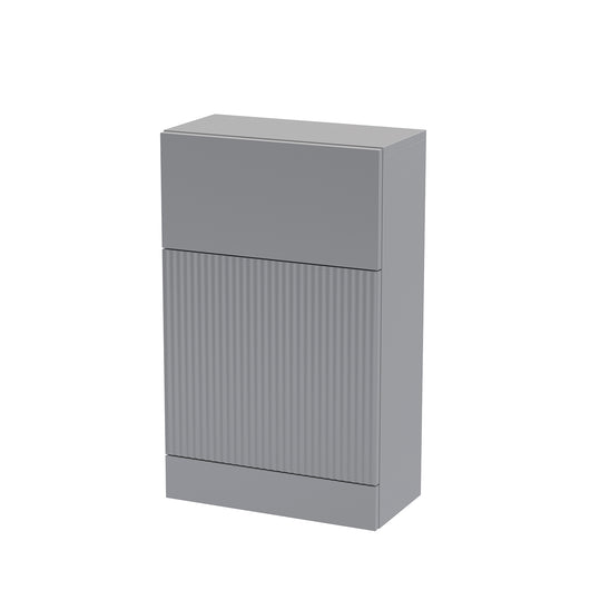  Hudson Reed Fluted 500mm Back to Wall WC Unit - Satin Grey