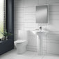 Nuie Freya Pan, Cistern & Seat - White