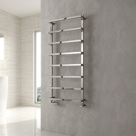  Reina Glora Designer Heated Towel Rail - 1195 x 500mm - Chrome - welovecouk