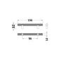 Nuie Handles Knurled Bar Handle 96mm - Satin Chrome