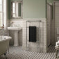 Traditional Chrome & Black Towel Rail 5 Column - 498 x 940mm