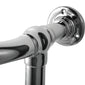 Traditional Chrome & White Towel Rail 5 Column - 498 x 940mm