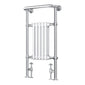 Traditional Chrome & White Towel Rail 5 Column - 498 x 940mm