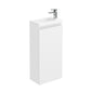 SDG 400mm Waterproof Vanity Unit with Basin - White - welovecouk
