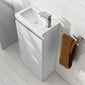 SDG 400mm Waterproof Vanity Unit with Basin - White - welovecouk