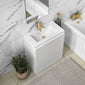 SDG 600mm Waterproof Vanity Unit with Basin - White - welovecouk