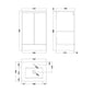 SDG 500mm Waterproof Vanity Unit with Basin - Matt Grey - welovecouk
