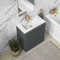 SDG 600mm Waterproof Vanity Unit with Basin - Matt Grey - welovecouk