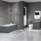 Nuie Waterproof Bath Front Panel - Matt Grey 1700mm - welovecouk