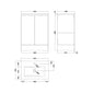 SDG 600mm Waterproof Vanity Unit with Basin - Matt Grey - welovecouk