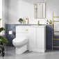 SDG Waterproof 1100mm Combination Pack  - Gloss White - welovecouk