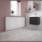 Nuie Revive Horizontal Double Panel Radiator 600 x 1398 - High Gloss White